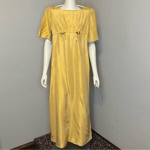 Vintage 1960’s Gold Taffeta Formal Gown